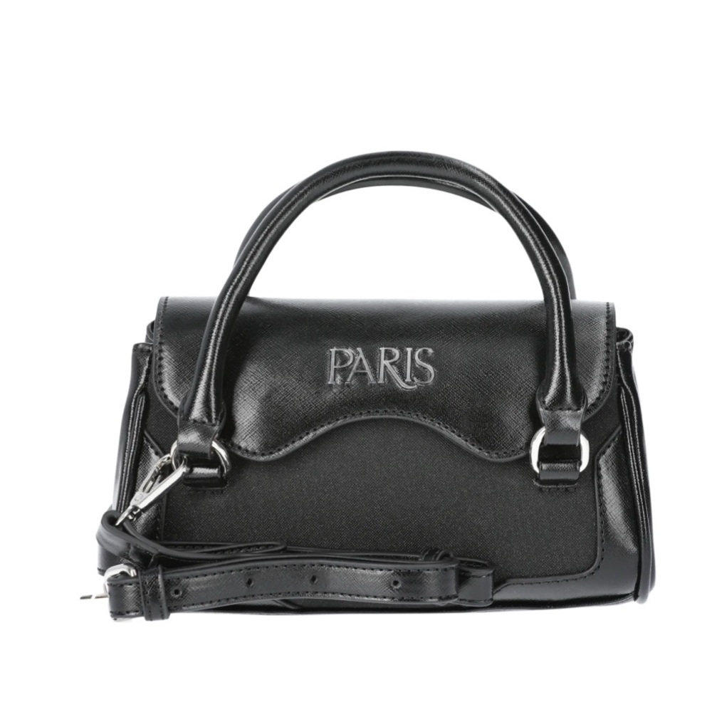 Paris Hilton Women's Mason Mini Tote with Crossbody Strap, Black